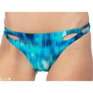 Kenneth Cole Bikini Bottom Keyhole Hipster Electric Blue XL NWT